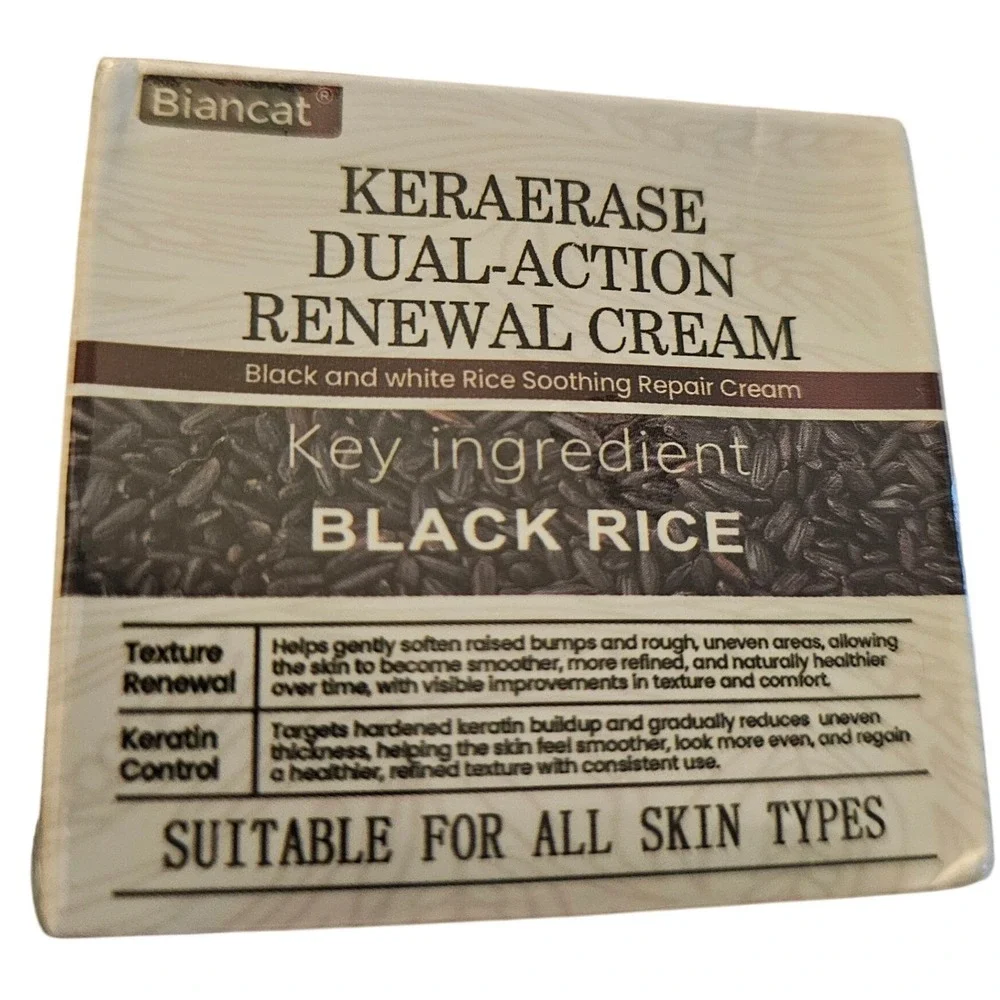 KeraErase Dual Action Black Rice Renewal Cream 50g Salicylic Acid Exfoliating